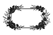 Nature Frame Art Silhouette Clipart, a Graphic by hafijul (Thumbnail 6 of 13)