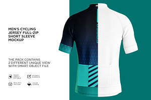 Men's Cyling Jersey Mockup