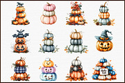 Fall Three Stacked Pumpkins Clipart, an Illustration by Sublimation Artist (Thumbnail 3 of 6)