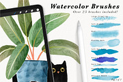 Watercolor for Procreate Kit 2024, a Plug-in Add-On by Drifter Studio PrintShop (Thumbnail 3 of 8)
