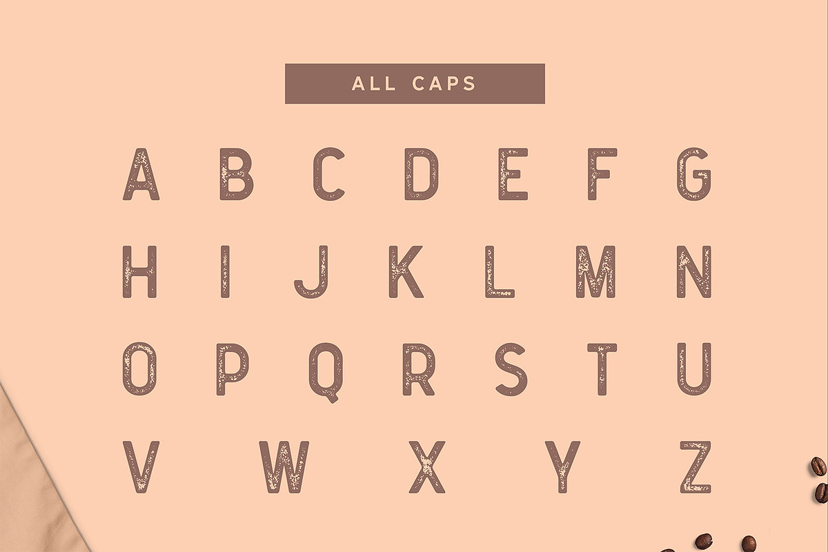 Floresto Textured Typeface preview 3