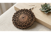 Mandala Earring SVGn, an Object Graphic by hafijul (Thumbnail 4 of 11)