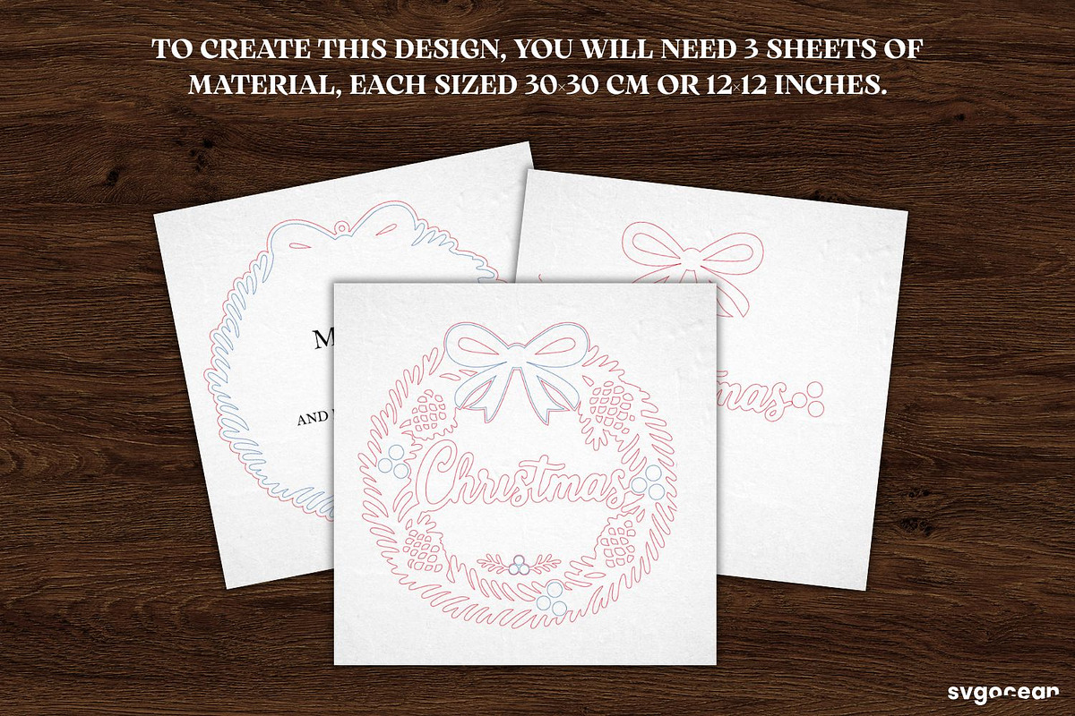 Christmas Door Sign Svg Bundle, a Decorative Illustration by svgocean (Photo 9 of 11)