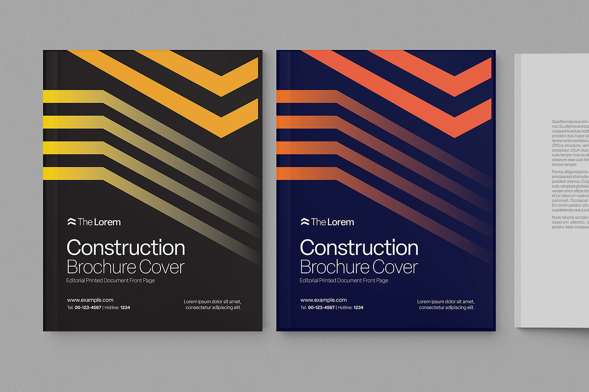 Construction Brochure Cover Template, a Brochure Template by BrandPacks (Photo 2 of 6)