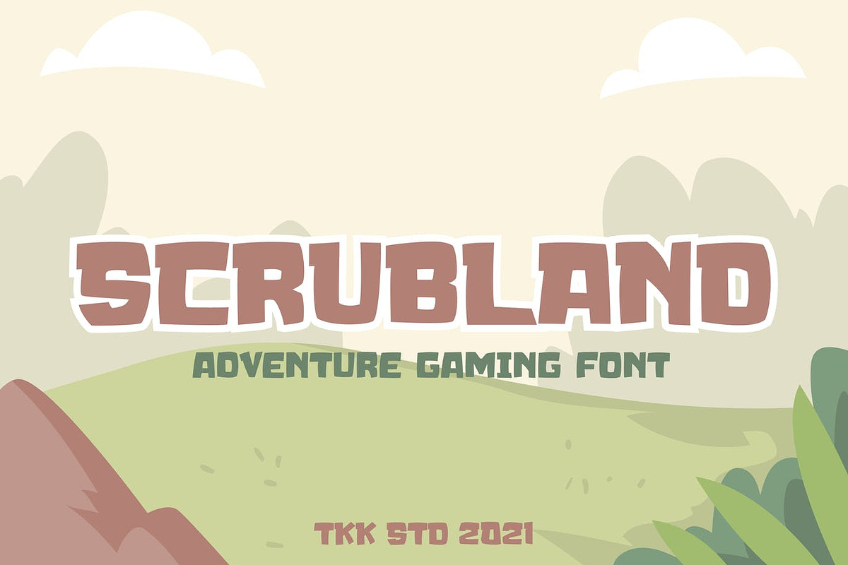 SCRUBLAND - Gaming Font, a Serif Font by tokokoo (Photo 2 of 12)
