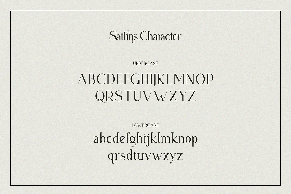 Sattins Ligature Serif Typeface, a Serif Font by Humaira_std (Photo 7 of 13)