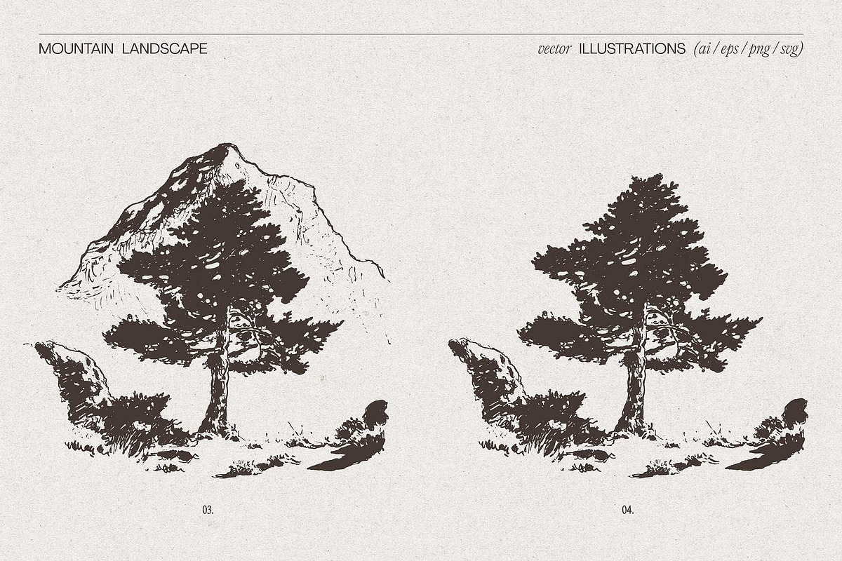 Mountain Landscape Illustrations, an Empty State Illustration by TheMountBirdStudio (Photo 6 of 15)