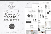 Brand Board Templates | Canva, a Presentation Template by Thirty One Palms Studio (Thumbnail 1 of 5)