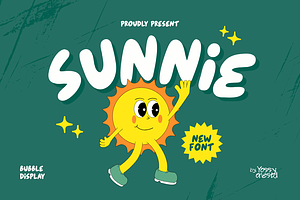 Sunnie - Playful Bubble Display Font