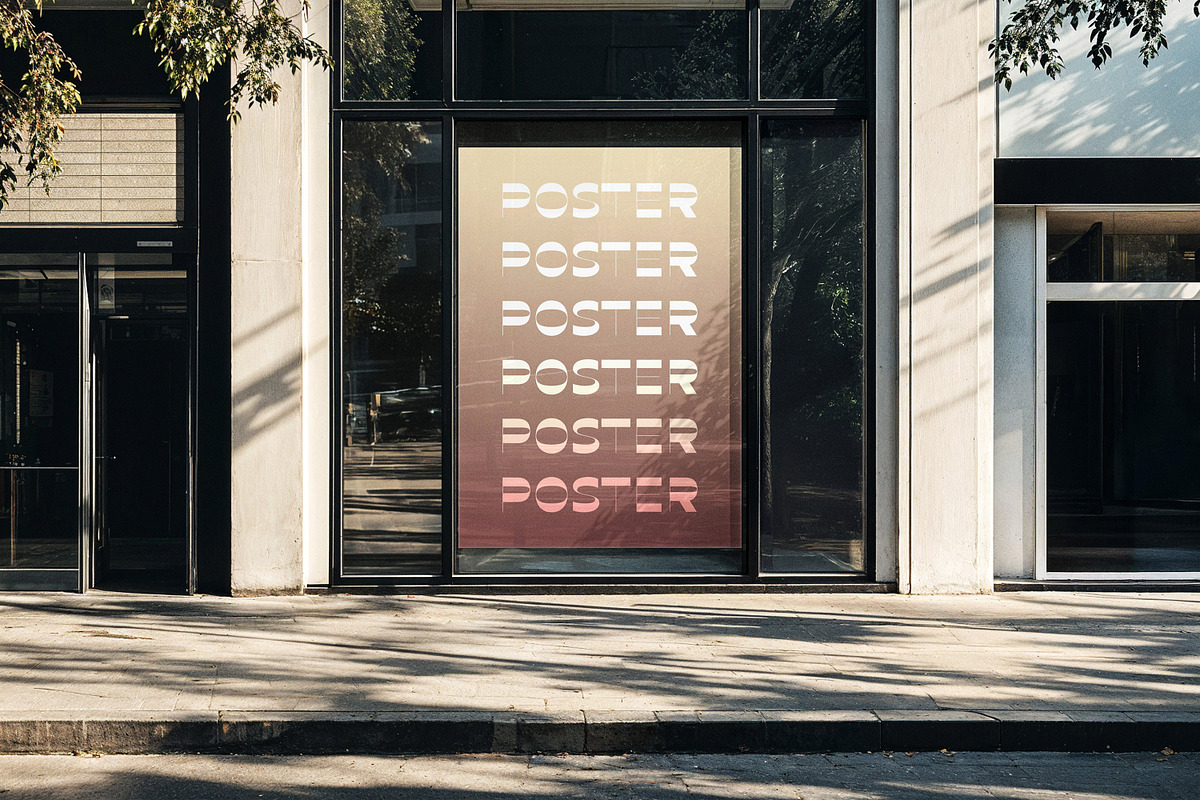 Shopfront A4 Poster Mockup, an Advertising Mockup by Design Squad (Photo 2 of 3)
