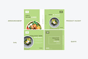 Instagram Template Pack Healthy Food, a Social Media Template by Dhwstd (Thumbnail 3 of 6)
