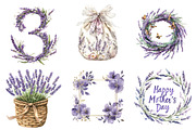 Lavender Mothers Day Clipart, an Illustration by CreationArt (Thumbnail 4 of 5)