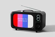 Retro TV Screen Mockup, a Wearable Device Mockup by safrizalstudio (Thumbnail 3 of 4)