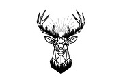 Artistic Geometric Deer Head Bundle, an Illustration by yasushie (Thumbnail 18 of 31)