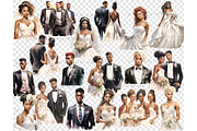 Just Married Clipart, a Person Illustration by GlamArtZhanna (Thumbnail 4 of 5)