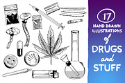 DRUGS: Hand Drawn Illustrations, an Illustration by JIMMY BREEN (Thumbnail 2 of 3)
