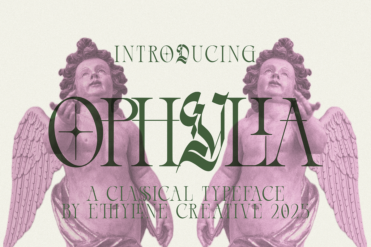 Ophylia, a Blackletter Font by ethylene.creative (Photo 1 of 8)