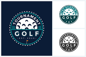 Golf logo sport design template