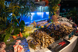Fresh Seafood and Fish at a Vibrant, a Food & Drink Photo by Jan Jack Russo Media