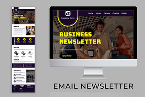 Business Email News Letter Layout