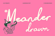 CS Meander Drawn, a Script Font by Craft Supply Co. (Thumbnail 1 of 8)