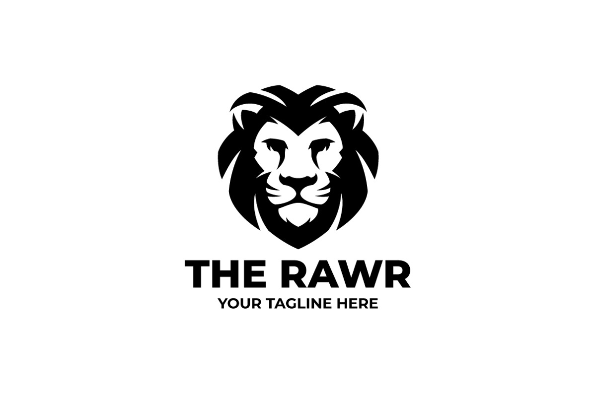 Lion Monochrome Business Logo, an Object Graphic by Mightyfire