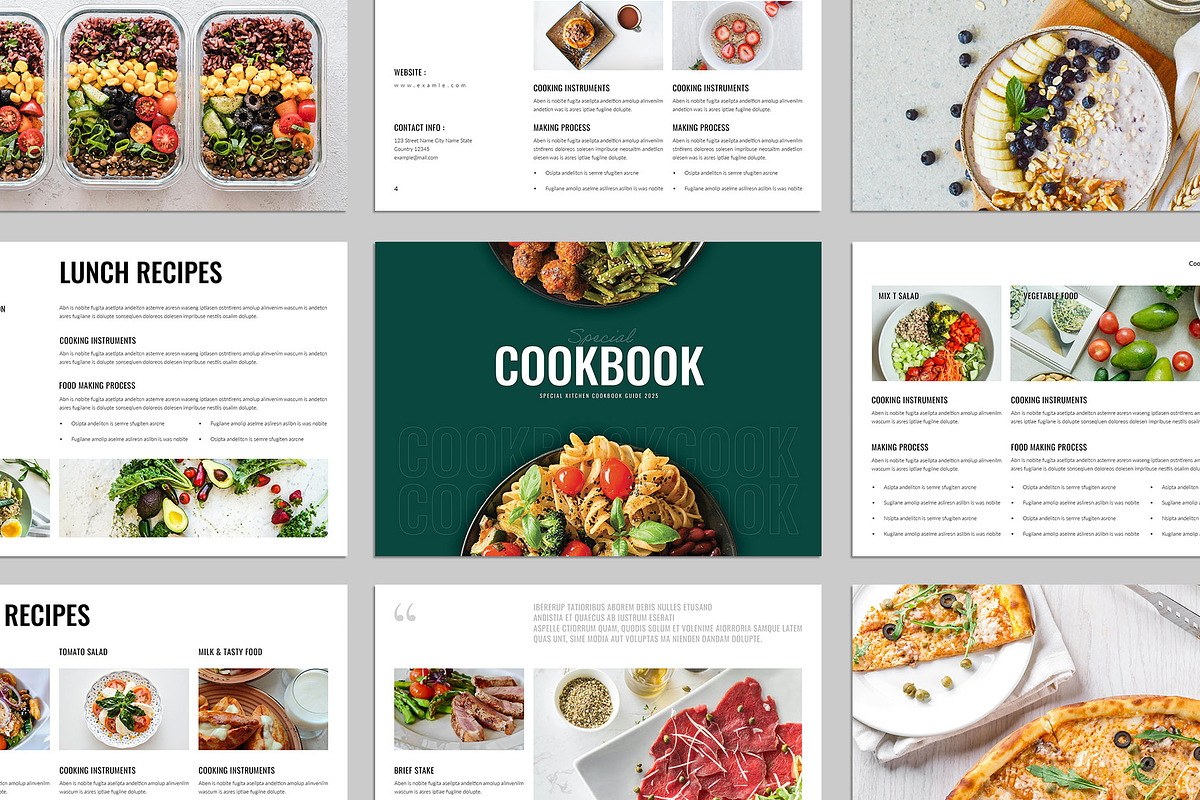 Cookbook | Recipe Book Landscape, a Brochure Template by ElvinPrint (Photo 2 of 8)