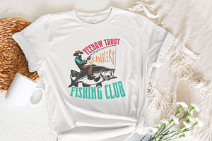 Trendy Western Fishing Club PNG