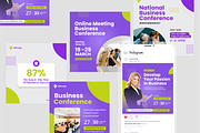 Business Conference Feed Instagram, a Social Media Template by SquidPixey (Thumbnail 2 of 6)