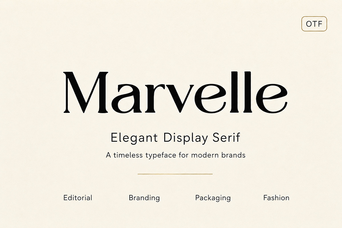 Marvelle – Elegant Luxury Serif Font, a Serif Font by Wow Magic (Photo 1 of 6)