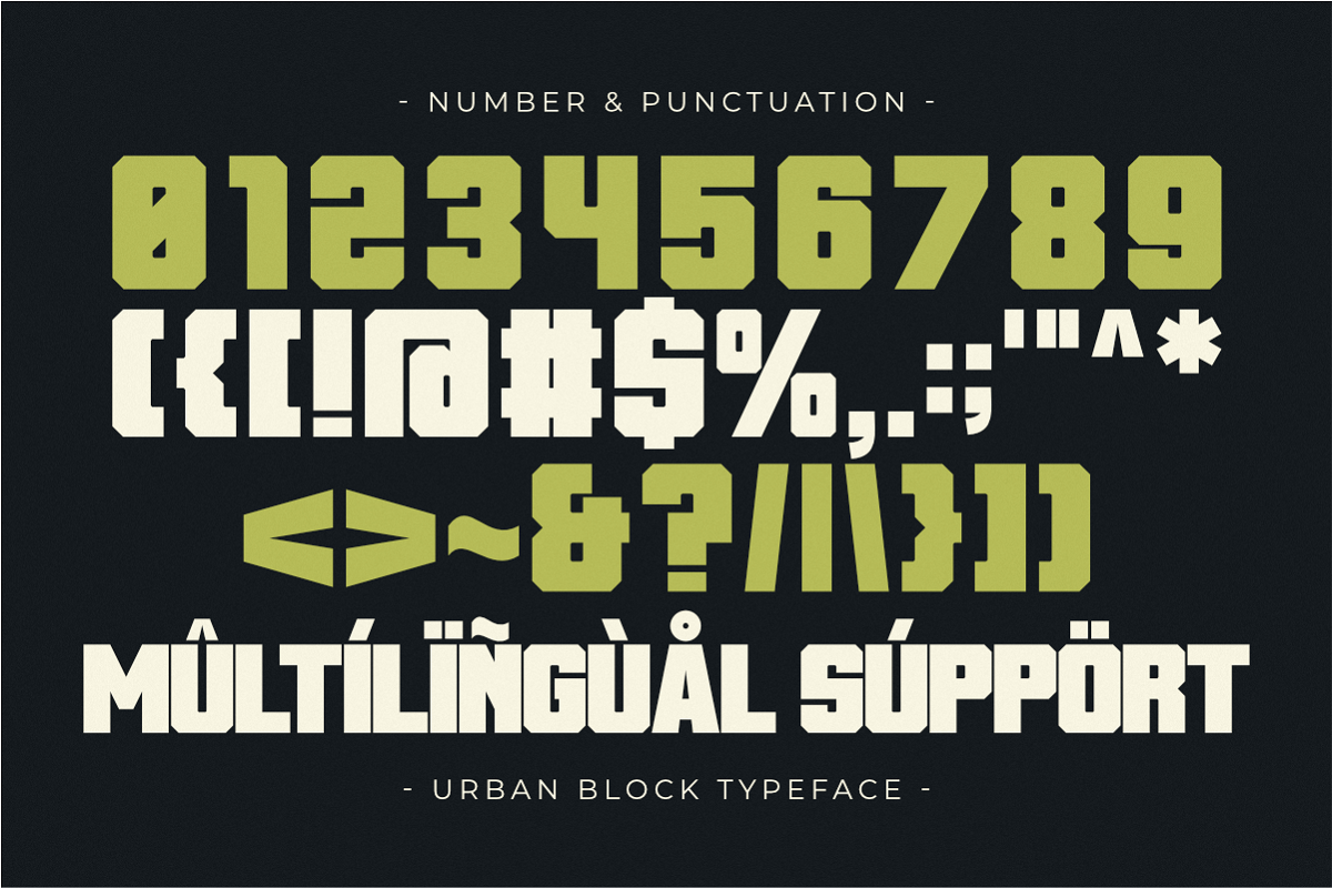 Urban Block - Bold Display Sans, a Sans Serif Font by Pian45 Studio (Photo 7 of 8)