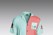 Hawaiian Short Sleeve Shirt Mockup, a Product Mockup by OneVectorStock (Thumbnail 2 of 13)