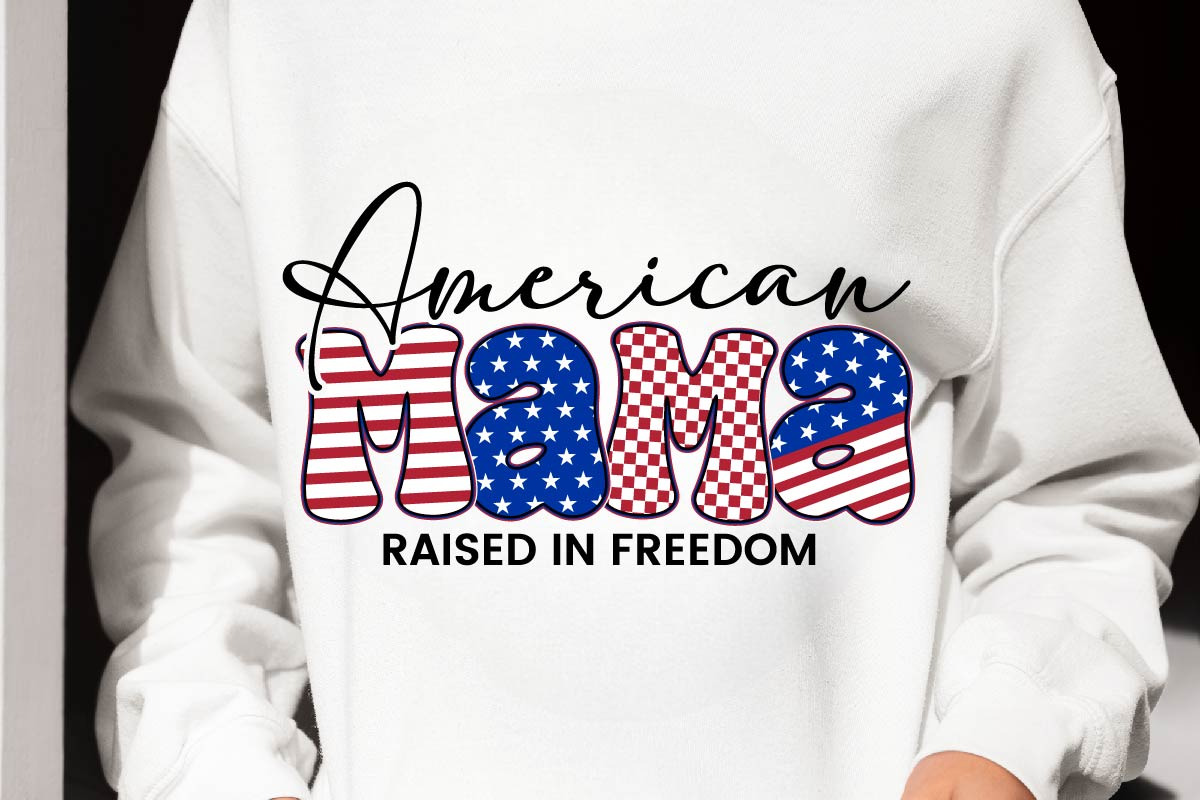 Fourth Of July American Mama Svg, an Object Graphic by Digi_Design_World (Photo 4 of 6)