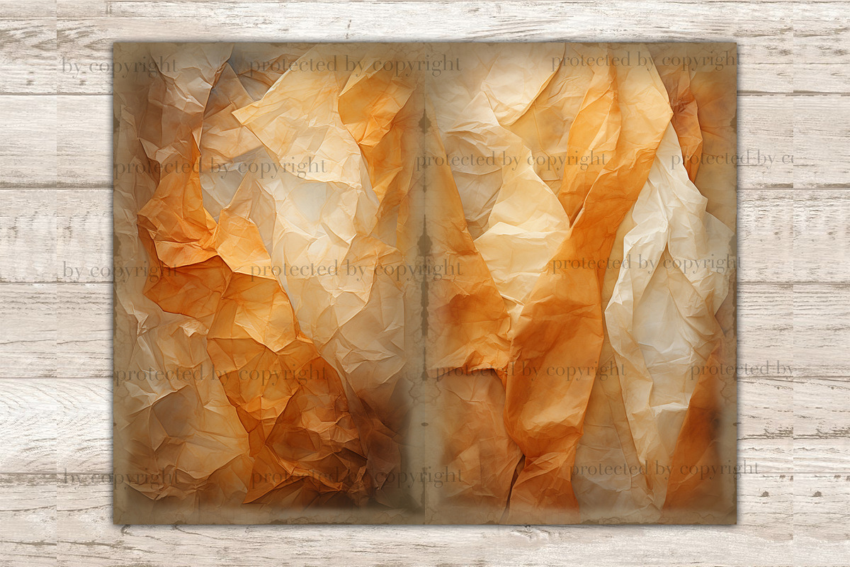 Crumpled Paper Junk Journal Pages |, a Texture Illustration by GlamArtZhanna (Photo 9 of 10)