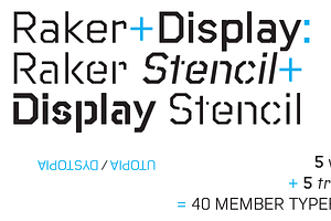 Raker, a Sans Serif Font by Wordshape