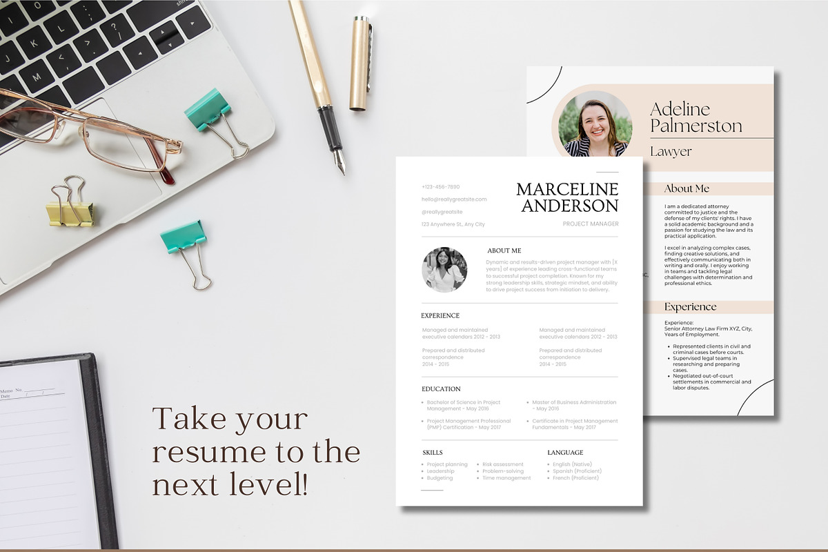 50 Professional Resume Templates, a Templates & Theme by TemplateCastleStore (Photo 9 of 10)