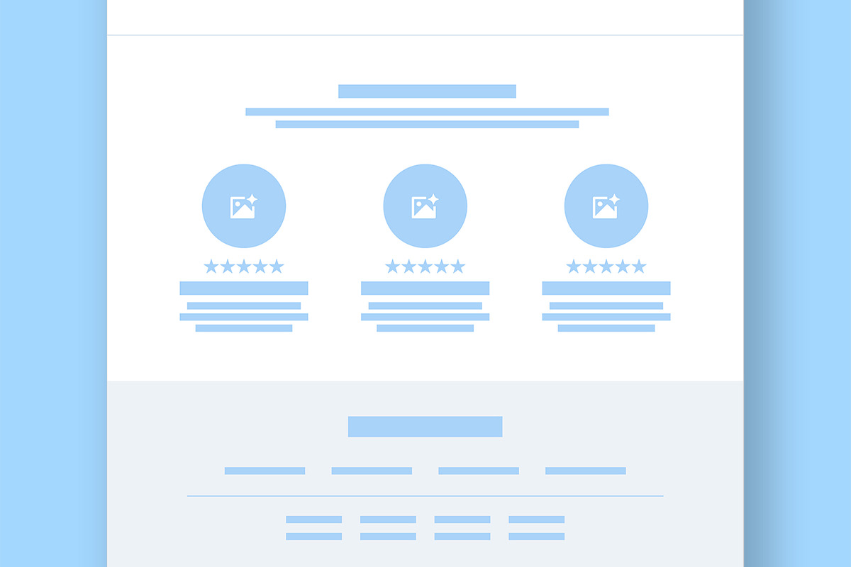Modern Landing Page Wireframe, a Landing Page Template by ContestDesign (Photo 5 of 6)