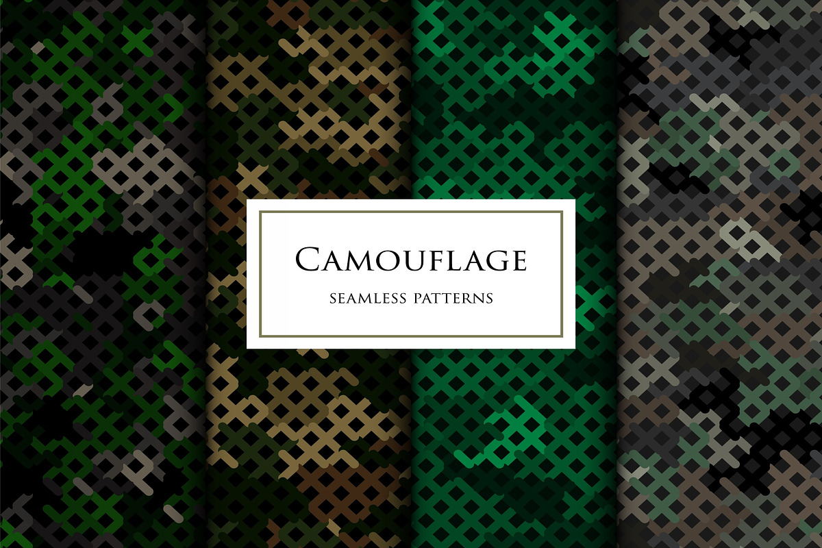 Camouflage net background set, a Pattern Graphic by ArchonDigitalShop (Photo 6 of 7)