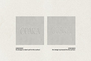 ODARA | Embossed Logo & Text Effect, a Texture Graphic by Universo Gaia @doyougaia (Thumbnail 12 of 15)