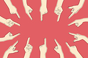 Hands with Pointing Fingers, a Person Illustration by PsychocheArt (Thumbnail 3 of 3)