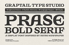 Gts Prase - Bold Serif