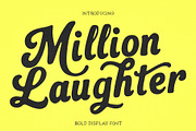 Million Laughter – Bold Display Font, a Script Font by deadlock studio (Thumbnail 1 of 10)