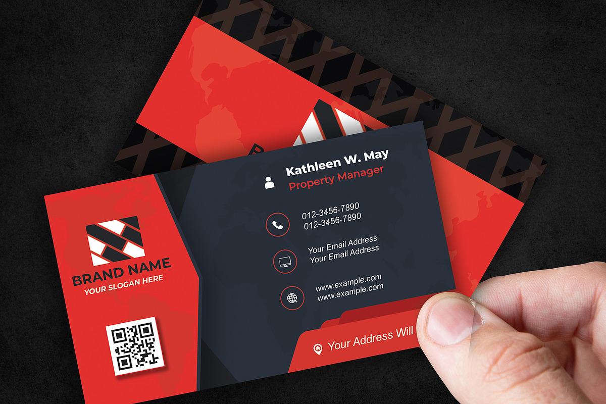 Rounded Business Card PSD preview 3