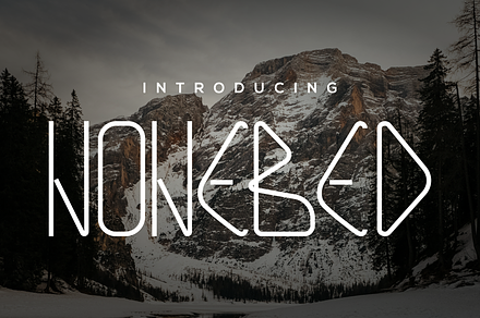 Nonebed, a Slab Serif Font by lelevien