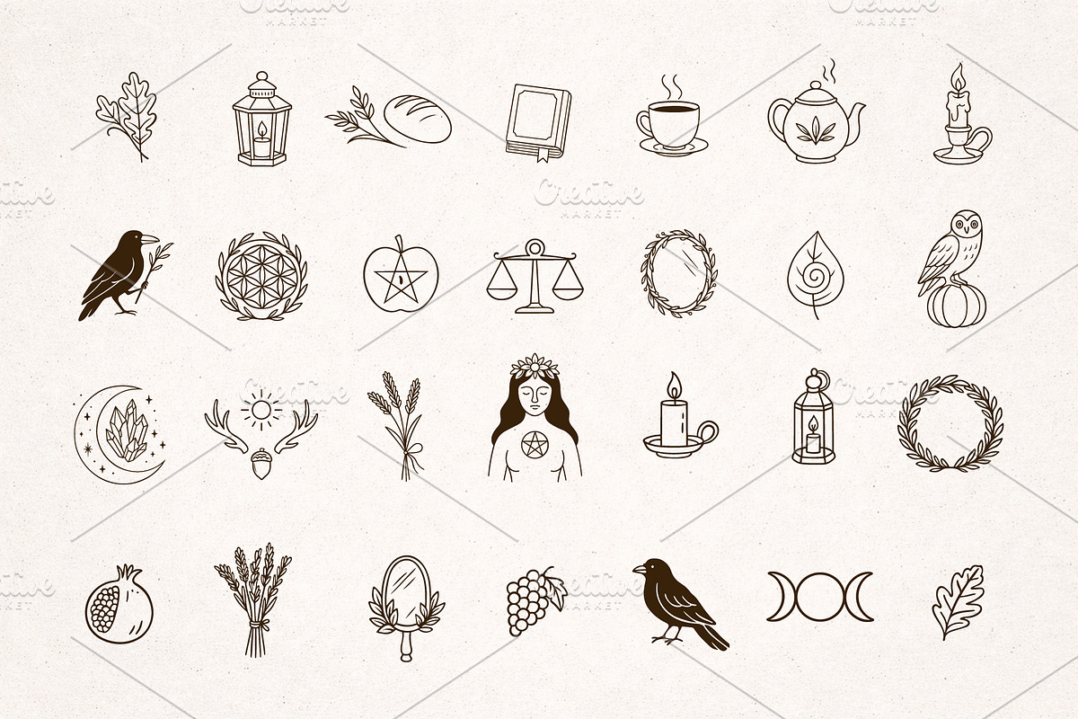 Mabon Doodles: 97 Autumn Equinox Art, an Object Graphic by Christine Krahl (Photo 7 of 13)