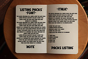 Listing Packs, a Sans Serif Font by Bramcreative (Thumbnail 7 of 8)