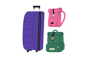 Luggage, baggage, travel bags set, an Object Illustration by Good Studio (Thumbnail 3 of 5)