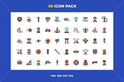 Superhero icons, an Outline Icon by Wencory (Thumbnail 1 of 2)