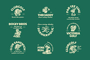 Golf Mascot Graphic, a Sport Illustration by Skilline Supply Co. (Thumbnail 7 of 12)