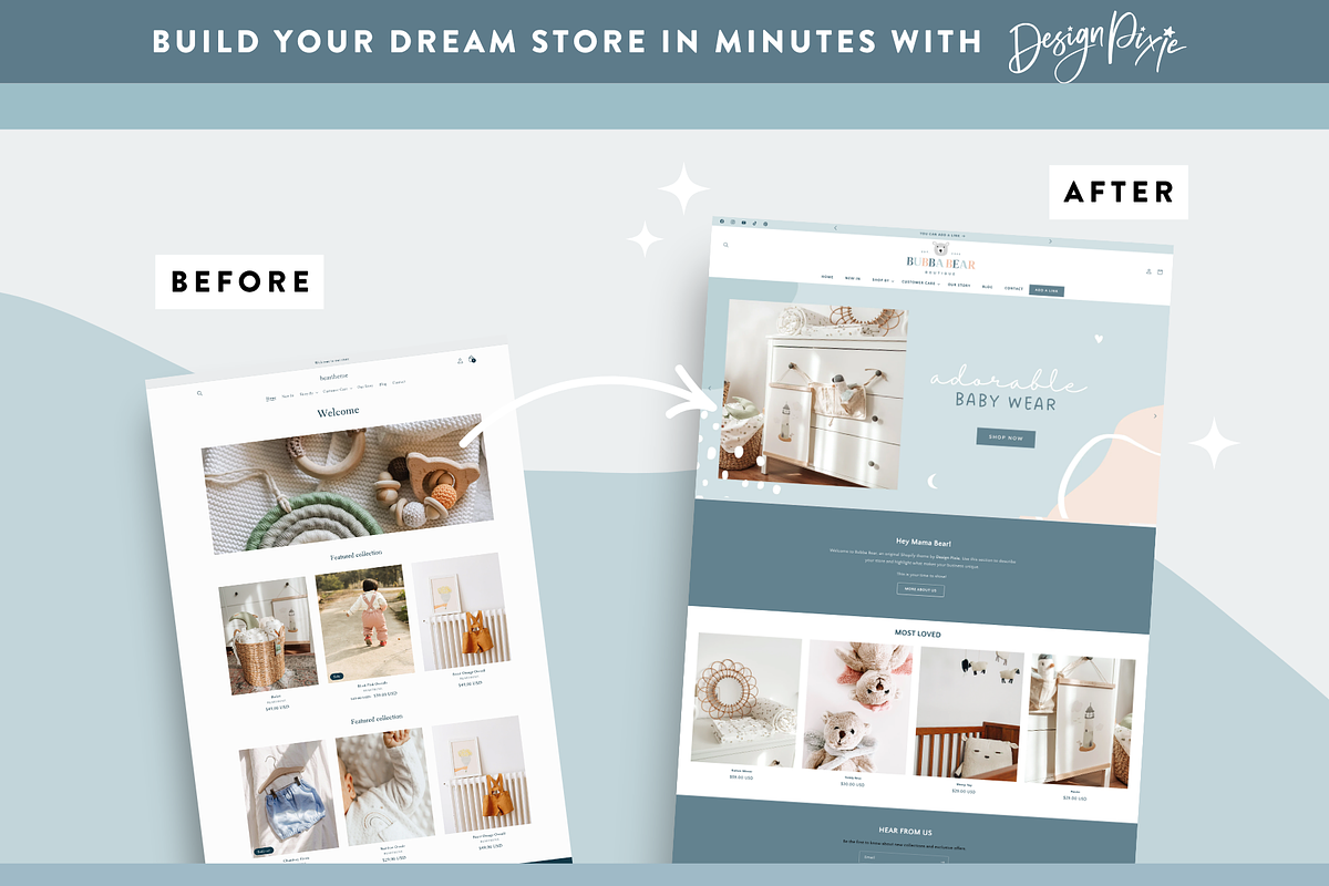 Baby Blue Shopify Theme, a Shopify Template by Design Pixie (Photo 4 of 10)